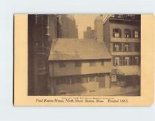 Postcard Paul Revere House, North Street, Boston, Massachusetts, USA picture
