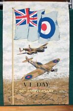 VE-Day 50th Anniversary Commemorative Banner — Britain France picture