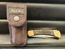 Vintage Buck USA 110 Folding Hunter Knife (2017) & Sheath/Tip Broken picture