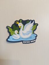 Dutch Bros Rare Sticker Mother’s Day 2024 Mom & Baby Swan W/ Crown- NEW picture