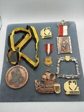 Set of 7 Vintage German Hiking Hunting Competition Medals picture