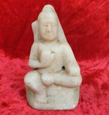 1850's Old Vintage Antique Marble Stone Hand Carved Lord Shiva Figure / Statue picture