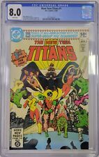 D.C. Comics NEW TEEN TITANS #1 1980 CGC 8.0 GEORGE PEREZ COVER WHITE PAGES picture