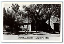 c1940's Episcopal Church Ellsworth Kansas KS RPPC Photo Vintage Postcard picture