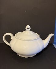 Vintage White Porcelain Teapot Haas & Czjzek Czech Republic Since 1792  7