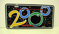 VTG WDW Walt Disney World 2000 License Plate Celebrate the Future Hand in Hand picture