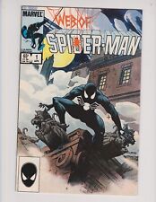 WEB OF SPIDERMAN #1 MARVEL 1985 DIRECT CHARLES VESS COVER BLACK SUIT SYMBIOTE picture