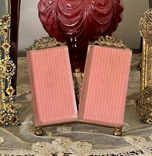 Antique French Beveled Glass Double Picture Frame Small Ribbon Bow Napoleon III picture
