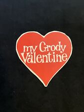 Vintage 80’s SANDYLION Heart Sticker - “My Grody Valentine” - Rare & HTF picture