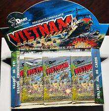 1988 Dart Flipcards Vietnam Fact Cards One Factory Sealed Hobby Pack picture