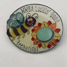 VTG Washington Woman’s Bowling Association WWBA  Bee &  Sunflower Lapel Pin Back picture
