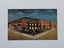 Vintage Postcard Auditorium Milwaukee Wisconsin Street View Hotel District Night picture