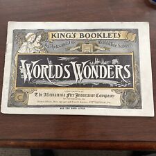 1909 King’s Booklets The World’s Wonders Allemannia Fire Insurance Company picture