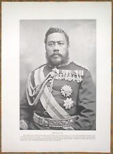 1898 Large HAWAIIAN Photos~ King David KALAKAUA ~ The Harbor of Honolulu ~HAWAII picture