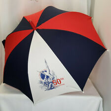 Vintage D-Day Normandy 50th Anniversary Umbrella France Blue Red White 1994 picture
