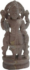 Lord Vishnu Stone Statue Spiritual Hand Carved Home Decor Idol H-4.5