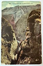 Antique 1912 Postcard Royal Gorge Colorado Springs Rocky Mountains Dallas Texas picture