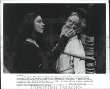 1985 Press Photo Maria Ricossa & Lewis Gordon in Shakespeare's 
