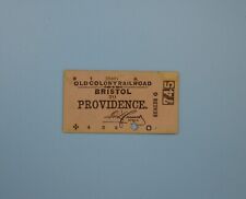 Rare 1893 Old Colony Railroad Ticket picture