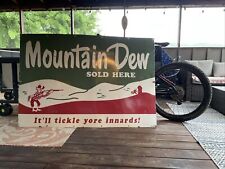 Very Large 1968 Mountain Dew Sign 60” x 40” picture