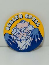 Vintage 1988 Ontario Health Ministry Health Spell Pinback Button / Pin Retro picture