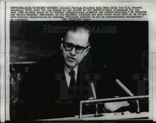 1967 Press Photo Israeli Ambassador Abba Eban Addressing United Nations picture