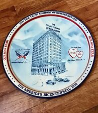 1896 THE TRUST COMPANY OF NEW JERSEY 1976 Advertising Bicentennial Tin Tray 80Yr picture