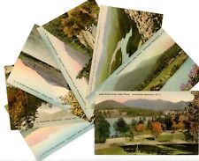 Lake Placid NY - SEVEN DIFF ALBERTYPE HAND COLORED VIEWS - 7 Postcards picture