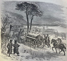 1853 Napoleon Bonaparte Evlau and Friedland illustrated picture