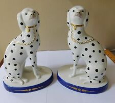 Pair of Porcelain Dalmatian Figurine Sculptures by Mottahedheh Italy 10