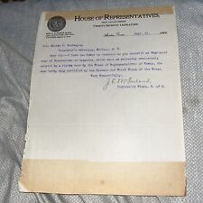 1901 House of Representatives Cover Letter on President McKinley Assassination picture