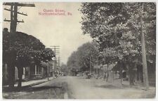 1909 Northumberland, PA Penn - Queen Street - Vintage Pennsylvania Postcard picture