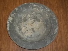 Antique Lead Pewter Dinner Plate 1800s 10.75” picture