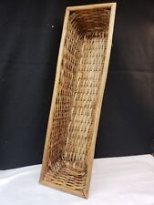 Vintage French Baguette Wicker Bread Basket picture