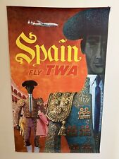 Trans World Airlines TWA  Vintage Promotion Poster 'Spain' David Klein Travel picture