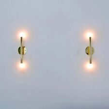 pair of 2 Piece Brass wall Sconce Italian Wall Sconce Sputnik Light Mid Century picture