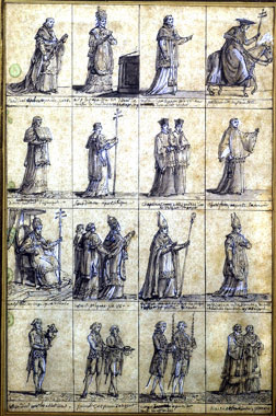 Pope Pius VII and clergymen