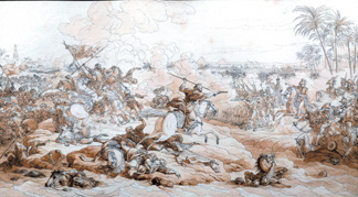 Sketch for Battle of the Pyramids