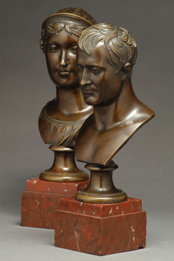 Busts of Napolon and Marie-Louise