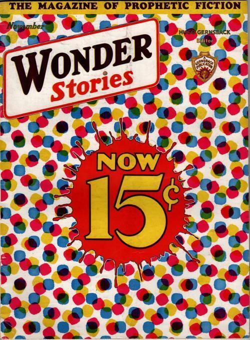 Wonder Stories Nov 1932 Frank R. Paul stylized editioral Cvr; C. A. Smith; Simak