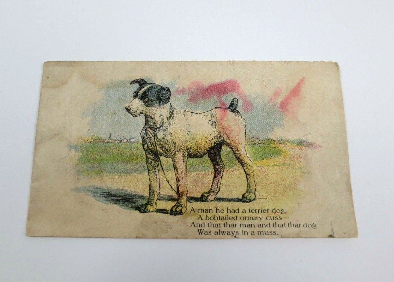 Vintage Early 1900s Honest Scrap Tobacco Dog Cat Violent Advertising Booklet