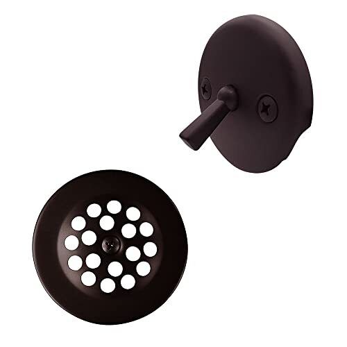 Beehive Grid Tub Trim Grate with Trip Lever Faceplate, Oil Rubbed Bronze, D92-12
