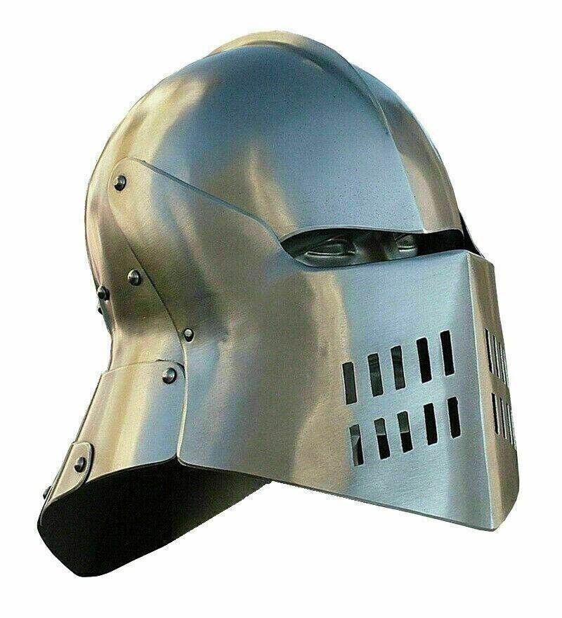 Iron steel Medieva Sallet Helmet Great Knight Templar helmet 18 gauge Gift CH142