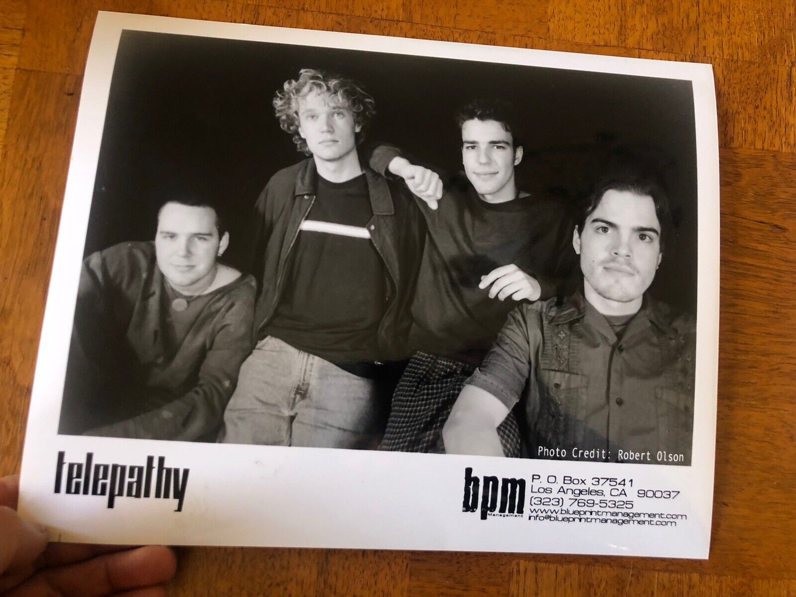 telepathy Indie Music Group Rare Vintage 8X10 Press Photo