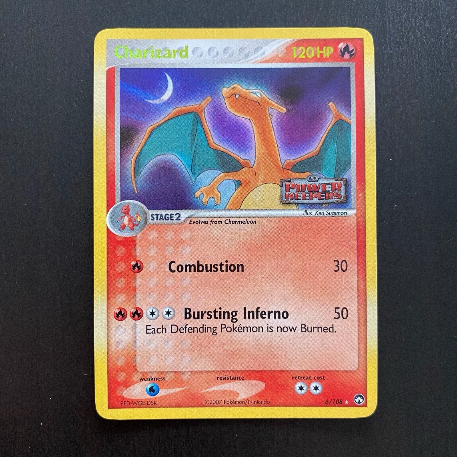 CHARIZARD 6/108 | NM/LP | Stamped Power Keepers | Reverse Holo Pokémon Card