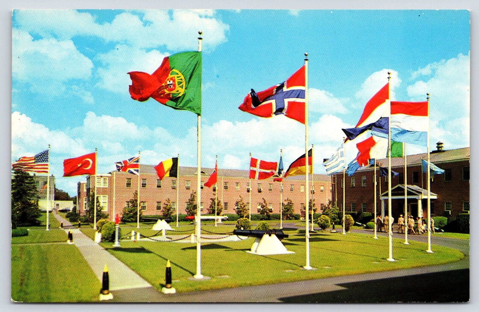 Vintage Postcard The NATO Headquarters of the Supreme Allied Commander Atlantic