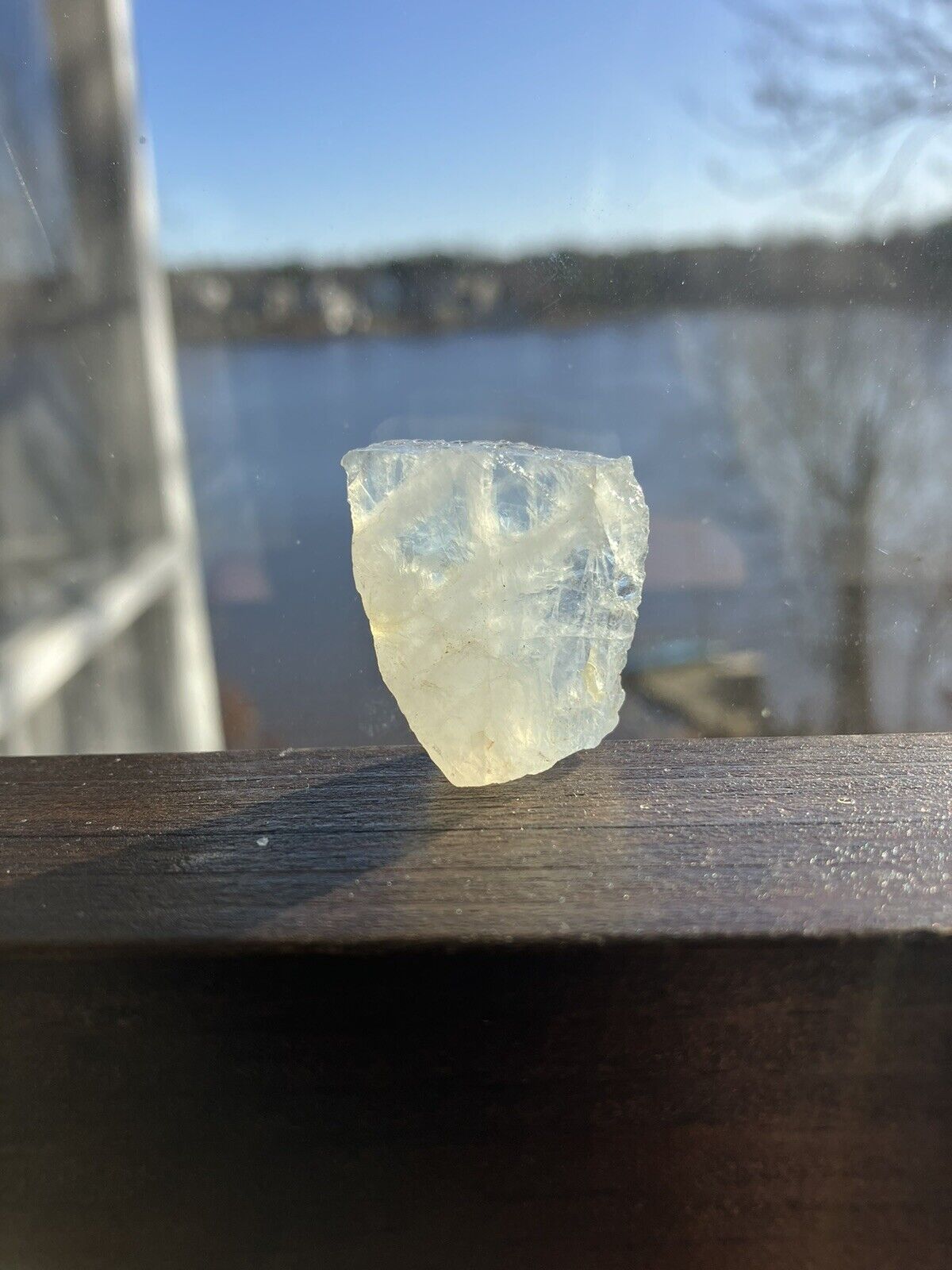 Clear Crystal Quartz with Inner Triangular Crystals. Beautiful