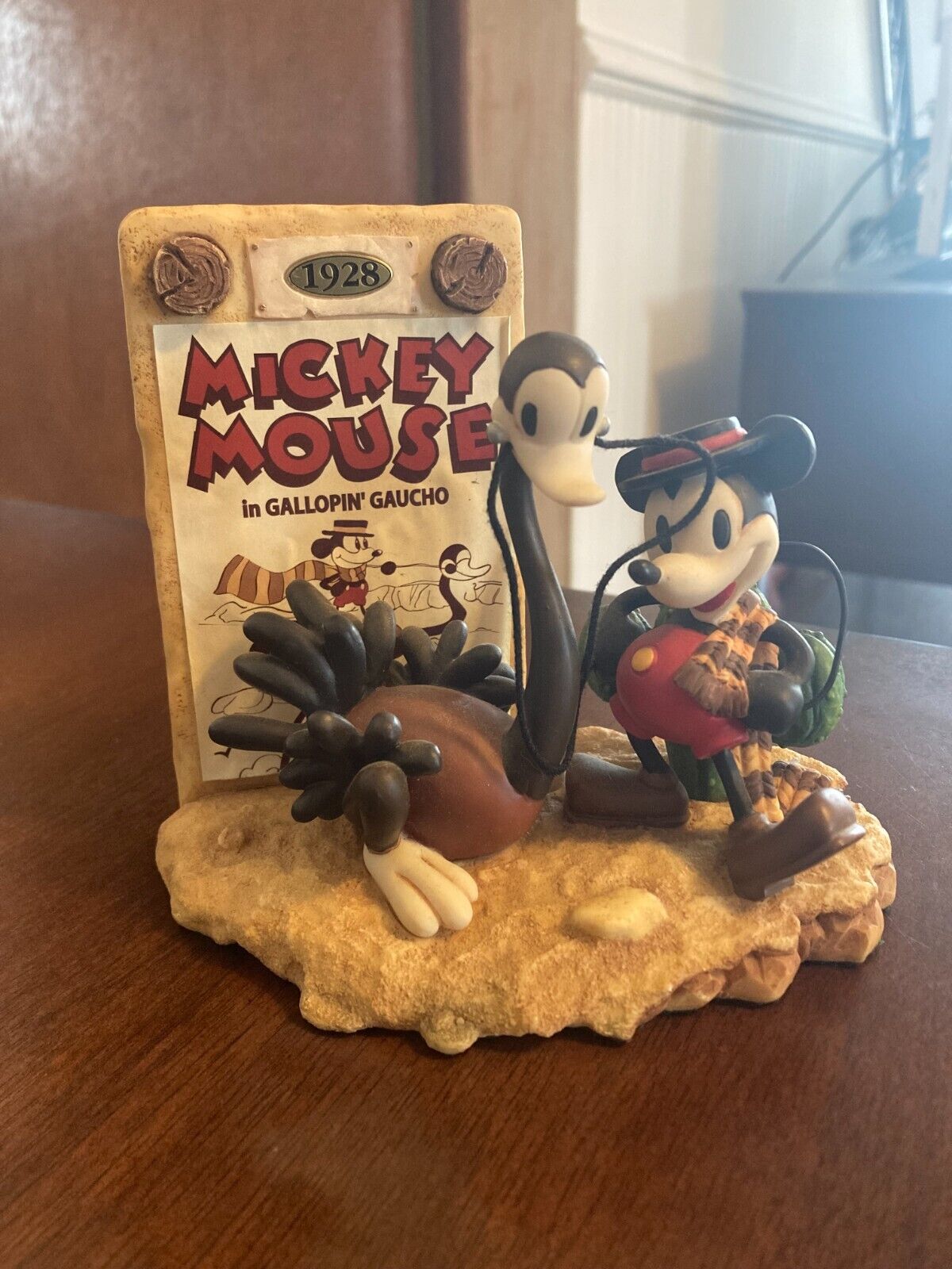 1928 The Best of Mickey Mouse Gallopin Gaucho Walt Disney Figurine