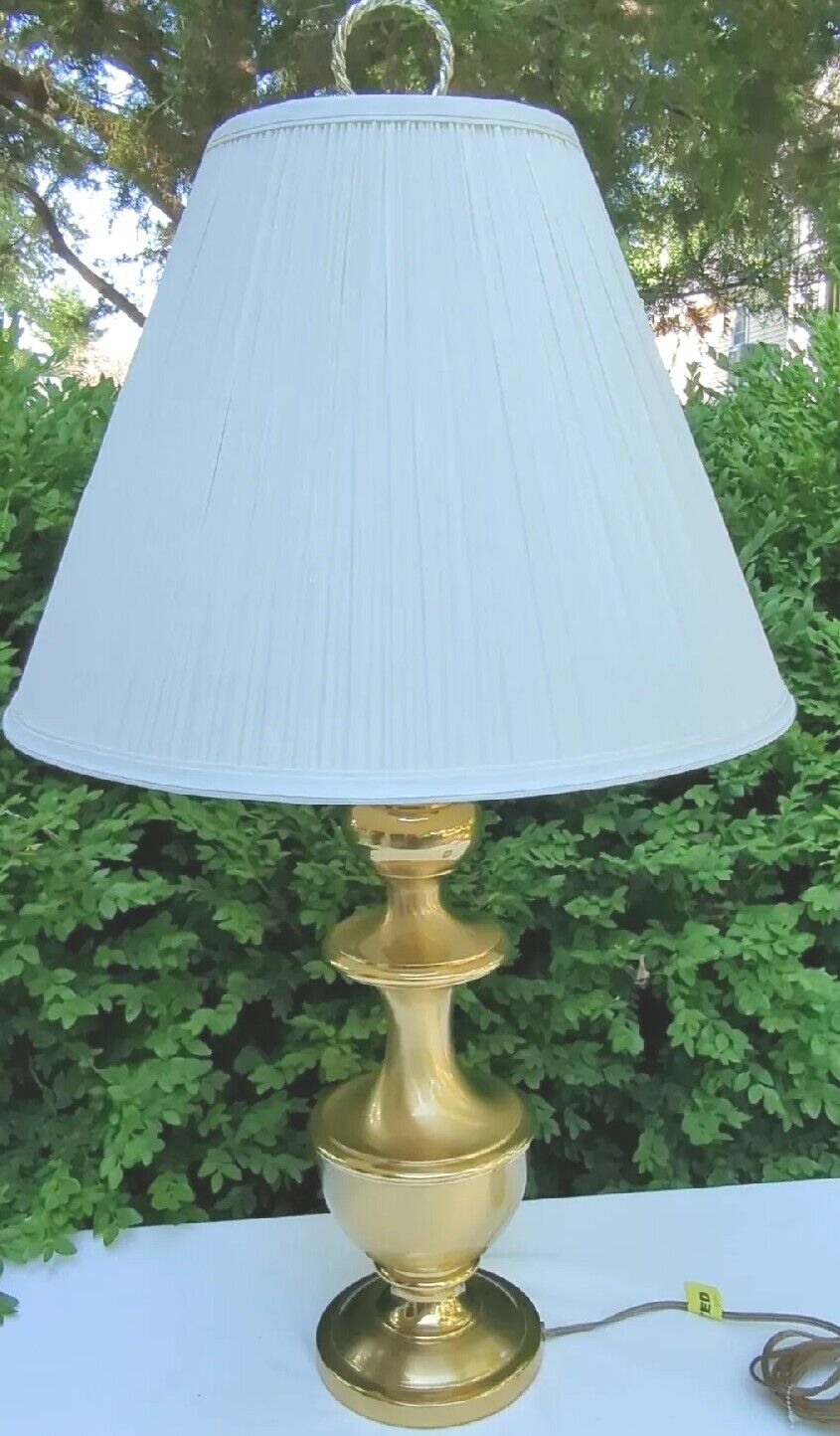 Leviton vintage brass lamp Heavy With Or Without Shade