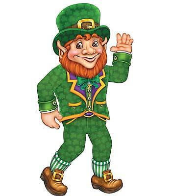 St Patrick's Day Jointed 33-Inch Leprechaun